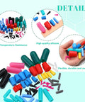 Pro 186 Piece Powder Coating Plug And Tape Kit With Silicone Rubber Tapered Caps In 8 Sizes For masking holes and threads