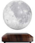 Floating Moon Lamp With Magnetic Levitation Dope Rotating Realistic Moon Display on wooden base