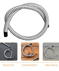 Heavy Duty Heat Resistant PVC Steam Iron Replacement Hose 1 Meter Flexible Garment Steamer Tube For Home And Travel Use