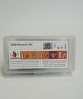 Garage Proven PlusNut PreBulb Fastening Kit With Five Sixteen Eighteen Thread Driver and Ten Heavy Duty Steel Inserts in clear case.