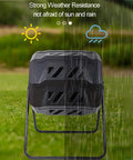 Dual Chamber Compost Tumbler 42 Gallon 160L Outdoor Bin With Sliding Doors For Garden Yard Outdoor Use Durable PP Material