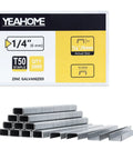 Badass T50 Staples For Serious Upholstery Grunt Work, 2000 Count, 1/4 inch long 20 gauge galvanized steel with packaging.