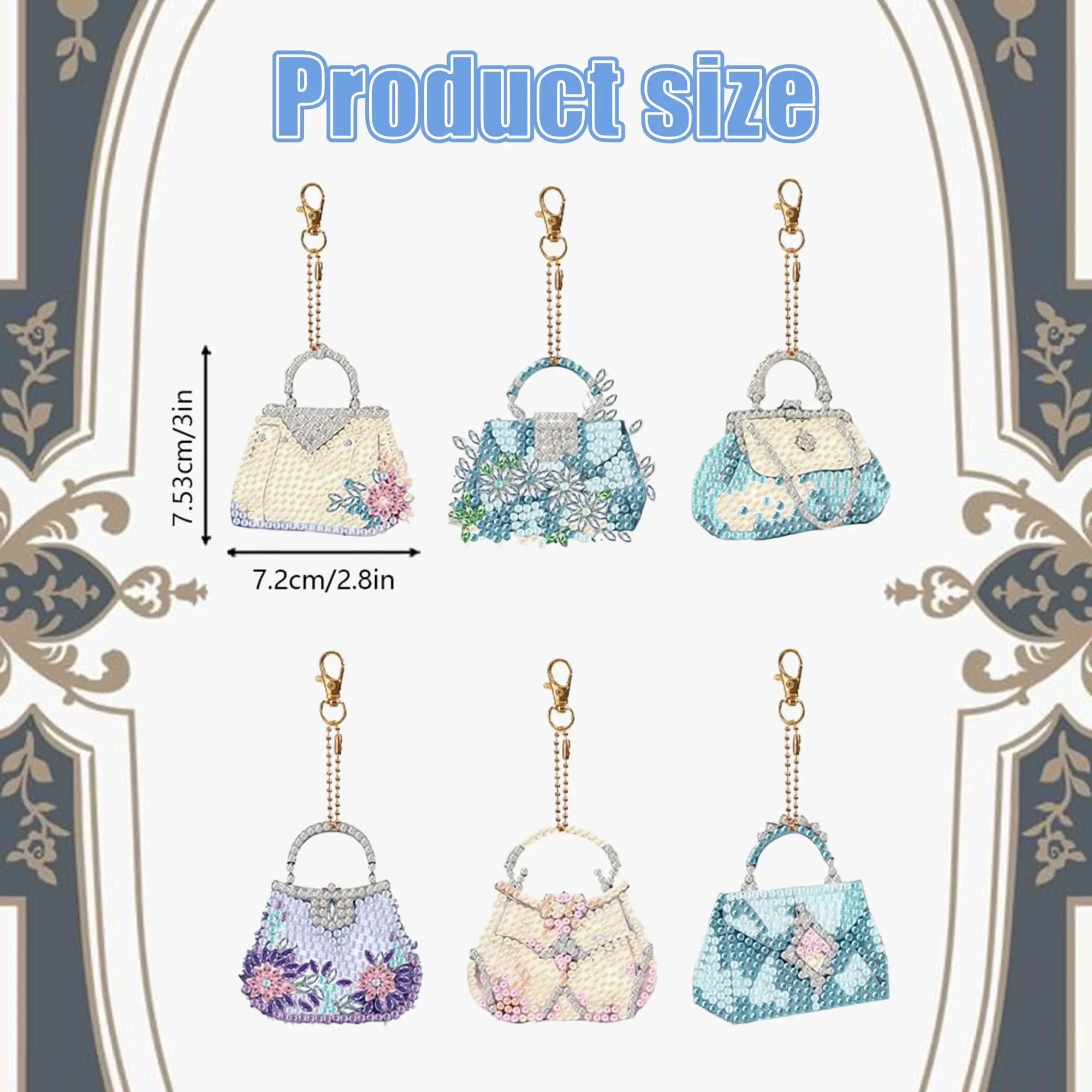 Six Piece Double Sided DIY Keychain Kit For Beginners ✓