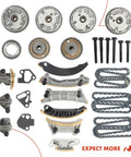 Engine Timing Chain Kit With VVT Sprocket For DOHC V6 3.0L 3.2L 3.6L, Perfect For GM Rides Like Chevy GMC Pontiac Saab