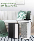Replacement Filter For 40 White And Black Air Purifiers With Ultra Fine Nonwoven Fabric next to MA-40 Air Purifier
