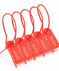 Plastic Tamper Seals Set Of 100 Pull Tight Security Seals With Breakaway Tags Numbered Zip Ties Self Locking Disposable 210mm