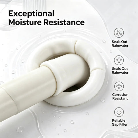Top Drawer Heavy Duty Wall Putty And Plumber Sealant Delivers Hella Tough Crack Filling Power while sealing pipe gaps against moisture.