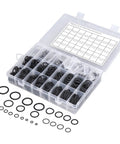 1200 Piece Nitrile Rubber O Ring Sealing Gasket Kit With 24 Common Sizes Black O Rings In A Handy Storage Box For Auto Home Industrial Hydraulic