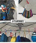 2 Inch Aluminum D Ring Carabiner Clip Set With Spring Loaded Gate Lightweight Strong for Outdoor Camping Keychains and Gear Dope 24 Pack