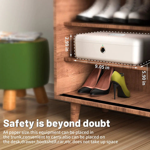 Biometric Fingerprint Safe Storage Box With Quick Access Dual Unlock Portable Cash And Jewelry Security Case in shelf
