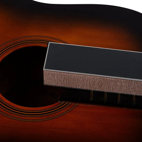 Guitar Fingerboard Luthier Tool Kit With Fret Leveling Beam on acoustic guitar body