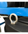 Close-up of durable metal lifting eye on Heavy Duty 25.7 Inch Planetary Concrete Grinder for easy transport.