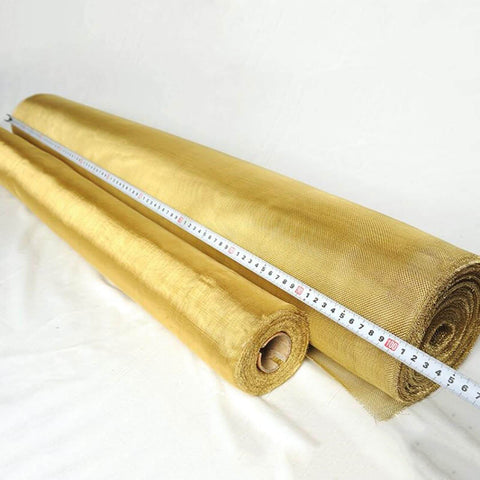Brass Mesh Shielding Fabric For Industrial Filtration And Signal Screening Non Rustable Woven Wire Metal Mesh 100 By 100 cm Sheet