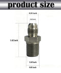 Three Eighths Inch JIC Male To Three Eighths Inch NPT Male Hydraulic Fitting Carbon Steel SAE 37 Degree Flare Straight Union Connector