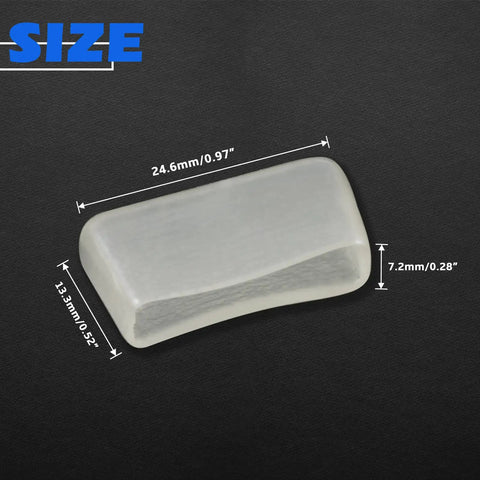Six Replacement Rubber Tips Kit For Glass Running Pliers Keep Glass Scratch Free Protective Jaw Covers size dimensions.