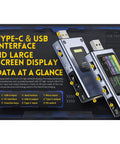 USB Power Multimeter With 2 Inch HD LCD Display And Bluetooth App Pro Grade All In One Type C Voltage Current Power Tester