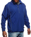 Men's G-Force 638 Lightweight Jacket With Mesh Ventilation in royal blue with raglan sleeves and adjustable hem