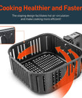 Replacement 5.8 Quart Air Fryer Basket For CP158 AF CS158 AF CO158 AF Models Nonstick Dishwasher Safe with airflow design