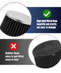 Upgraded Mini Bike Air Filter Adapter Kit for Predator 212cc metal base vs rubber base comparison.