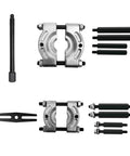 Bar Type Puller And Bearing Separator Set With Molded Storage Case 5 Ton Capacity Includes Four Hex Push Puller Legs And Bar Head.