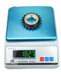 Single Speed Bike Freewheel Ride Ready 18T 34mm Inner Diameter Freehub Threaded Replacement Part on scale showing 182.7g