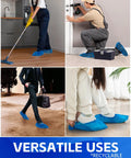Heavy Duty Disposable Shoe Covers Extra Large 6.7 By 17.7 Inches Thick 0.3 Oz Waterproof Non Slip Booties For Indoor And Outdoor Use 100 Pieces One Size Fits All in use scenarios