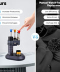 Hand Setting Press For Watchmakers And Needle Installation, Parallel Hand Fitting Kit next to manual watch-hand replacement