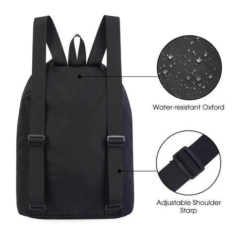 Back view of Medium Go-To Swim Bag For Swimmers With Full Open Mesh Beach Backpack Design, showing straps and water-resistant material.