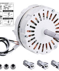 Attic Fan Motor Replacement Kit For 2000 Series Attic Vent Fans, Includes Replacement Motor, White Power Unit, Support Brackets, Nylon Lock Nuts