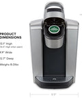 All In One Single Serve Coffee Maker With Strong Brew Power And Temperature Control, Iced Coffee Ready, 4 To 12 Oz Brew Sizes
