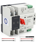 Straight Up 100 Amp Automatic Transfer Switch Flips Smooth As Silk Between Main And Backup Power For Homes Rvs And Emergency Setups No Sweat Operation Rock Solid Gear, detailed view of the ATS with connections.