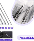 Complete Piercing Kit With 25 Needle Pack From 12G To 20G, Dual Clamps, 6 Pairs Disposable Gloves, 10 Pads And Positioning Marker Pen For Safe Pro Grade Piercing Sessions For Pros And DIYers. 12G–20G hollow stainless steel piercing needles
