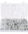 Dope 200-Piece SASKATE Extension Spring Kit With Storage Box Features Zinc Plated Metal Assorted Sizes Perfect for Home Repairs Shop Tools And Automotive Fixes You'll Love. open storage box with assorted zinc plated extension springs