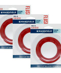 3 Pack Flush Valve Seal Gasket For 210 And 211 Tower Valves Durable Toilet Tank Seal Set Includes Three Gasket Seals And Easy Install For Model 160 Tanks Using The 211 Valve. Mansfield 630-0030 red rubber seals in retail packaging