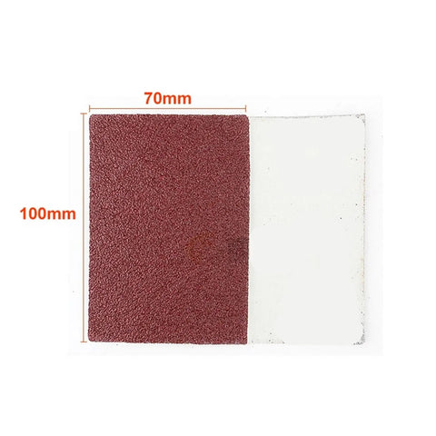 Kickass 30 Count Aluminum Oxide Grinding Pads And Sanding Discs For Heavy Duty Wood, Metal Polisher with red and white grit pads 70mm x 100mm.