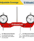Pro Grade Dope Mill And Lathe Tramming System With Dual 0.001 Inch Dial Indicators for precise calibration and spindle squaring.