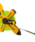 Open Reel Tape Measure 100 Feet And 30 M Fiberglass Blade One Half Inch Dual Readings in Feet Inches and Metric Nylon Coated Blade