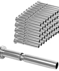 T316 Stainless Steel Invisible Cable Railing Kit With 3/16 Inch Cables And Swage Stud End Fittings For 2X2 Wood Or Metal Posts 50 Pack hardware fittings.
