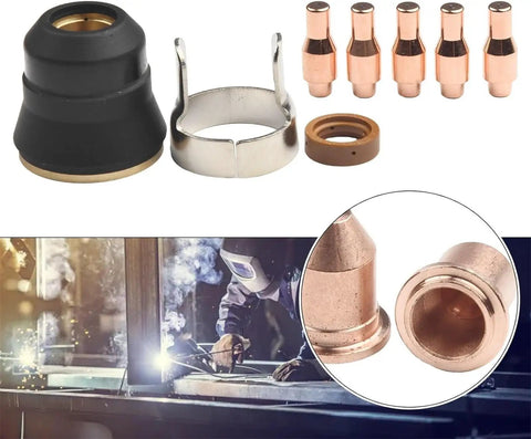 All In One 13 Piece Plasma Cutting Consumables Kit For 45A Plasma Cutter Includes Nozzles 56811 And Electrodes 56255 56576