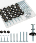 20 Sets All In One T Track Knob Kit With 1/4-20 T Bolts In 1 Inch 1-1/2 Inch And 2-1/2 Inch Lengths Star Knobs Woodworking Kit