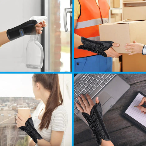 Wrist Brace With Thumb Spica Splint For Right Hand Relief From De Quervain Tenosynovitis and Carpal Tunnel, small size