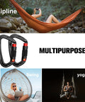 Heavy Duty Auto Lock Carabiner Clips 28KN 6172Lbs Aluminum 4 Pack Large Carabiners for keychains hammock camping gym hiking