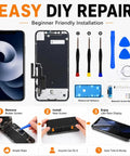 IPhone XR Screen Replacement 6.1 Inch With 3D Touch LCD Display Digitizer Assembly And Tempered Glass Repair Tools Included Compatible With A1984 A2105 A2106 A2108