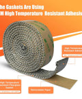 Front view of a roll of 3M self-adhesive stove gasket tape, 1 in by 72 in, fiberglass high-temperature gasket for wood stoves