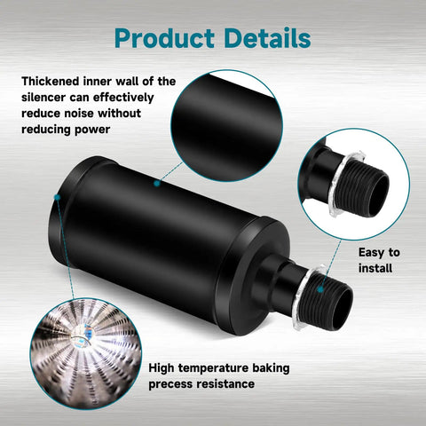 Detailed view of Exhaust Muffler Kit For Predator 212cc And 196cc 224cc Engines Plus Coleman Ct200u Ex Bt200x GX200