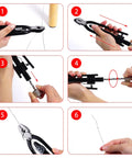 6 Inch Safety Wire Pliers With 25 Feet Stainless Steel Wire Pro Grade Heavy Duty Wire Twisting Tool for aircraft use illustration