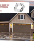 Heavy Duty Fence Buckles For Quick Secure Tinplate Installation displayed with garage in background
