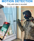 Motion detection alert on phone from Smallest Wireless WiFi Hidden Camera With 1080P HD Video Live Feed Portable Nanny Cam and Baby Monitor