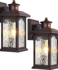 2 Pack Motion Sensor Outdoor Lights With Dusk To Dawn Sensor Oil Rubbed Bronze Waterproof Wall Sconces for house entryway