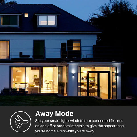 HomeKit Smart Light Switch Single Pole 2.4GHz WiFi No Hub Needed Neutral Wire Required 3 Pack Plug And Play Away Mode